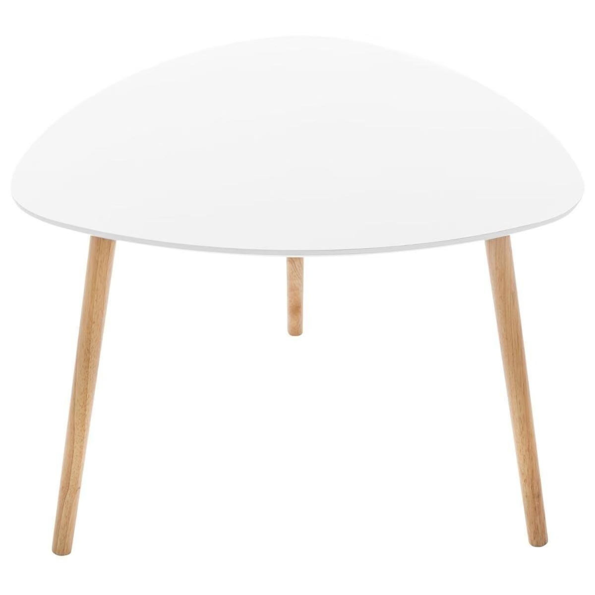 ATMOSPHERA Lot de 3 Tables à Café Gigognes  Mileo  60cm Blanc