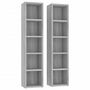 Voir la diapositive 2 : VIDAXL Armoires a CD 2 pcs Sonoma gris 21x16x93,5 cm Bois d'ingenierie