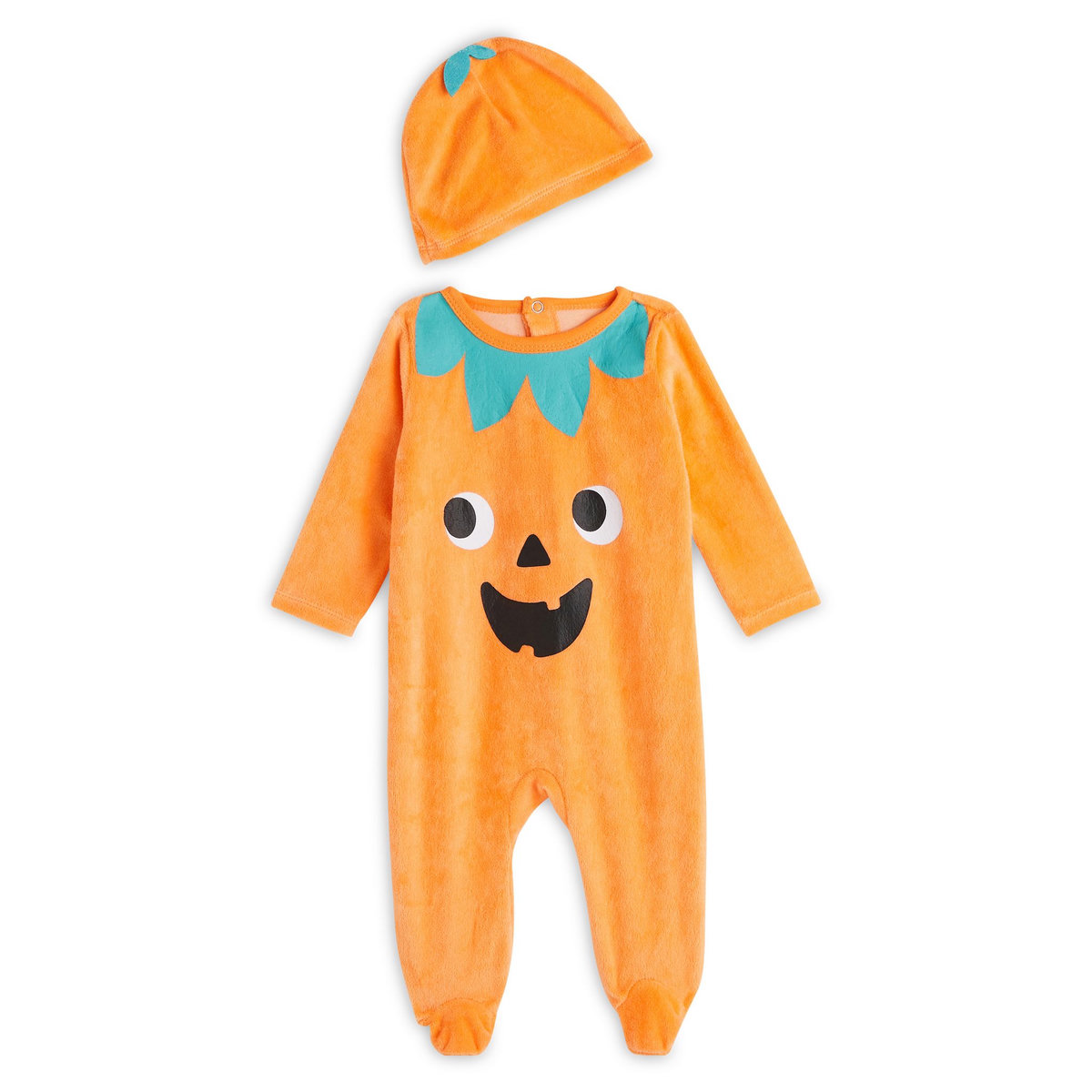 INEXTENSO Dors bien velours citrouille halloween bébé