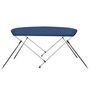 Voir la diapositive 4 : VIDAXL Auvent bimini a 2 arceaux Bleu marine 180x150x110 cm