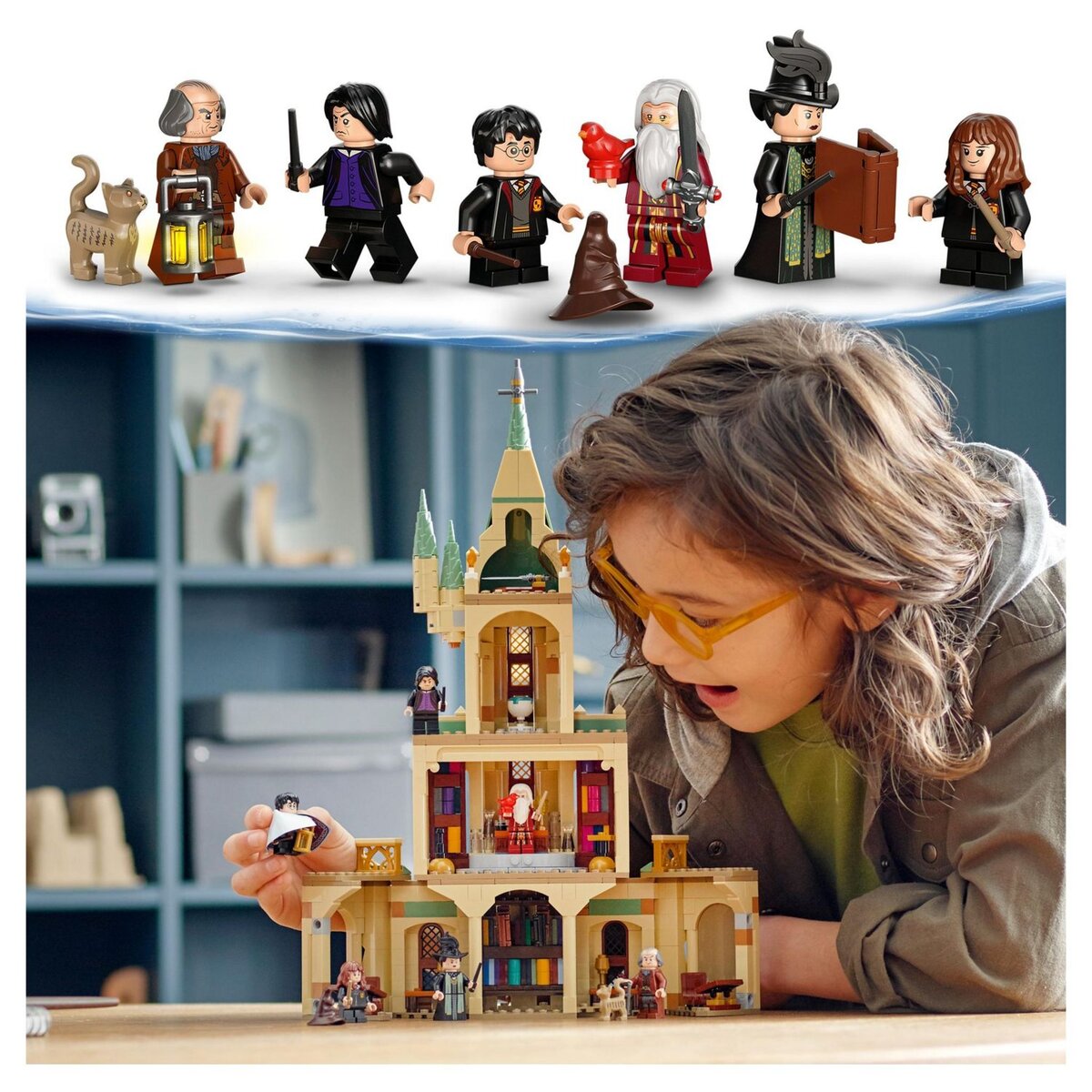 LEGO Harry Potter 76402 Poudlard : Le bureau de Dumbledore, Château avec Choixpeau, Épée