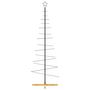 Voir la diapositive 3 : VIDAXL Arbre de Noël en metal avec base en bois noir 180 cm