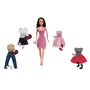 Voir la diapositive 3 : One Two Fun Mon joli dressing avec poupée et 4 tenues + accessoires