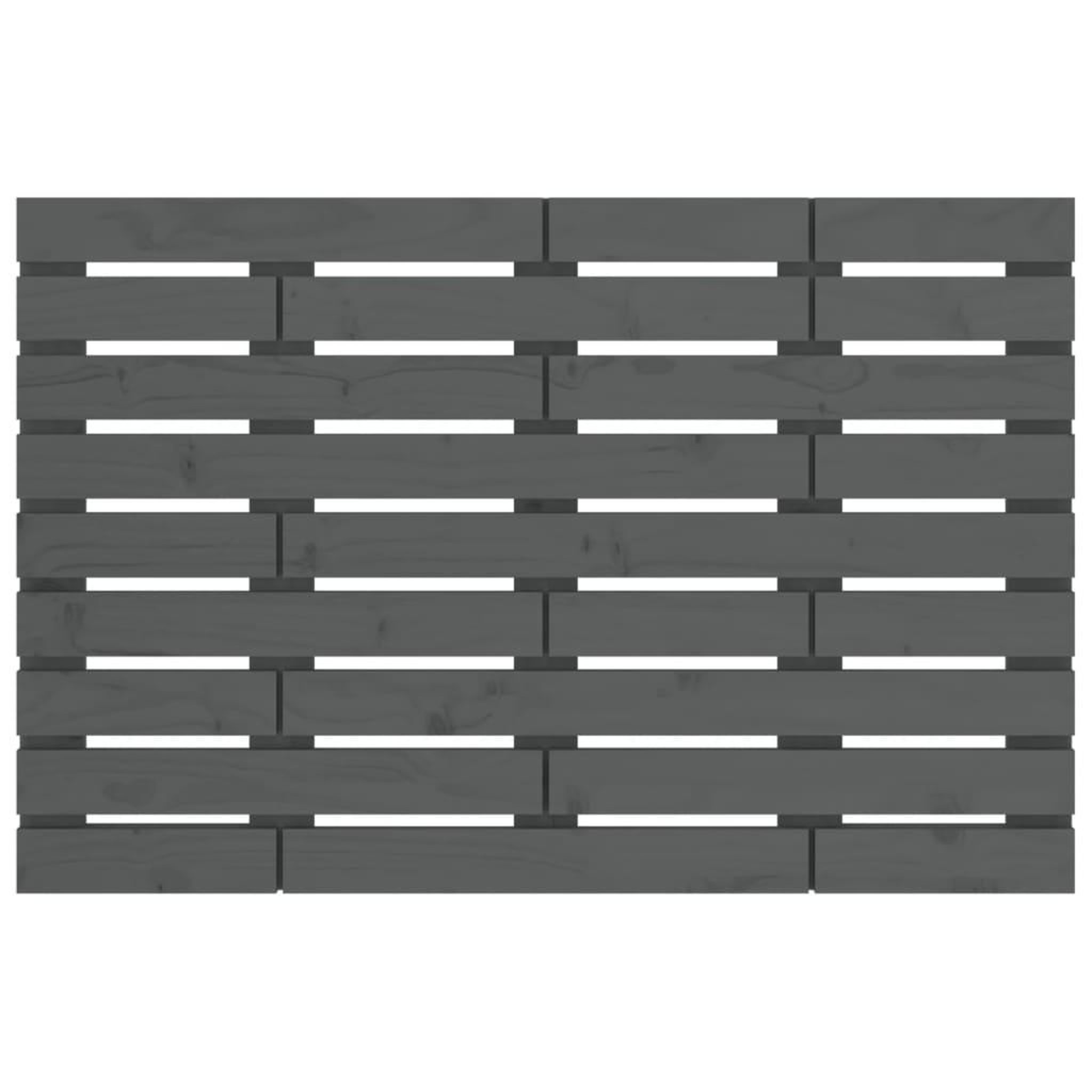 Voir la diapositive 4 : VIDAXL Tete de lit murale Gris 81x3x63 cm Bois massif de pin