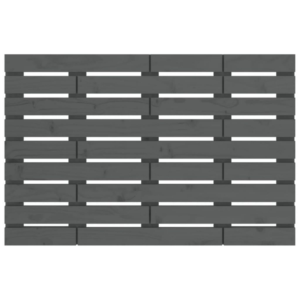 VIDAXL Tete de lit murale Gris 81x3x63 cm Bois massif de pin