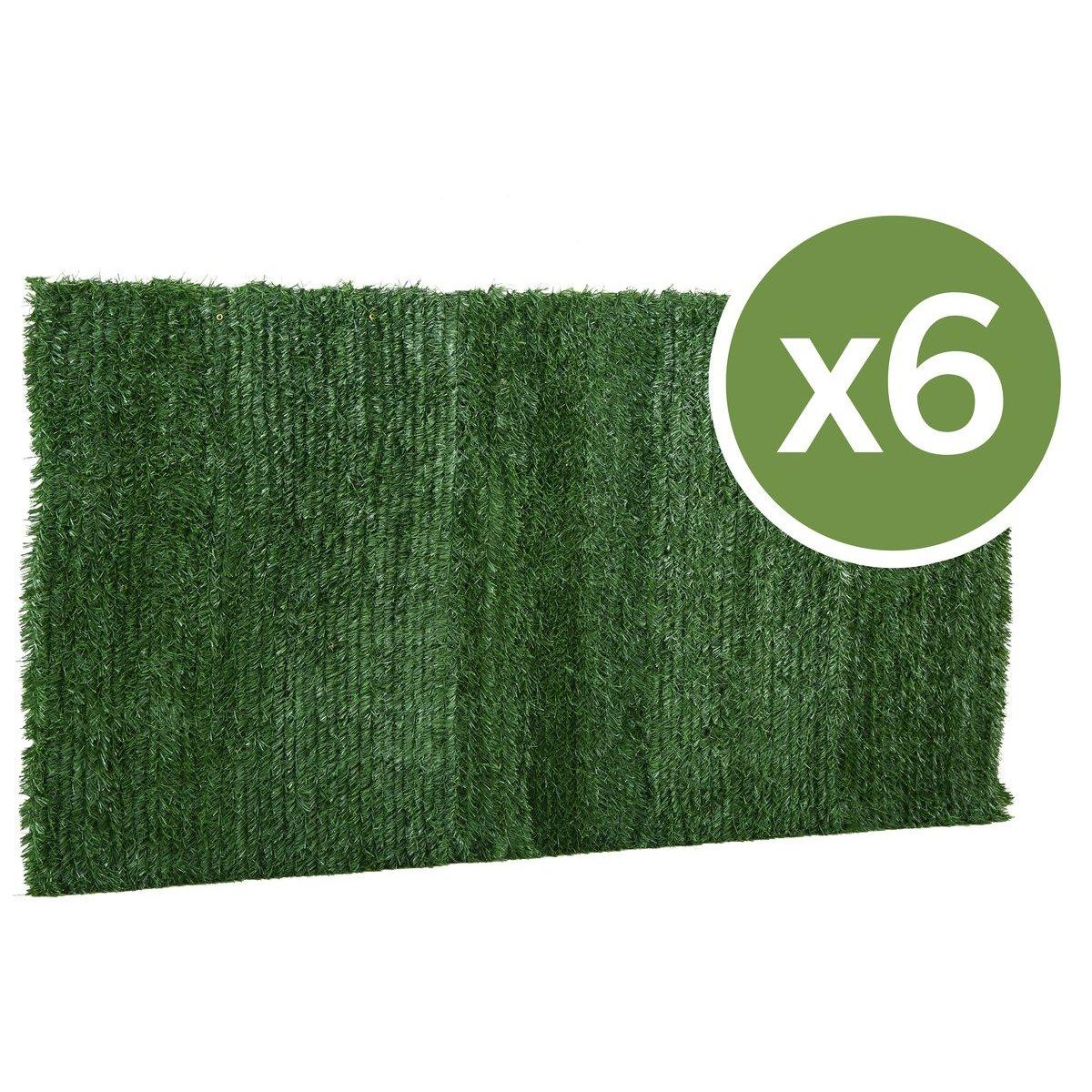 Habitat et Jardin Lot de 6 Haies artificielles - 150 x 300 cm