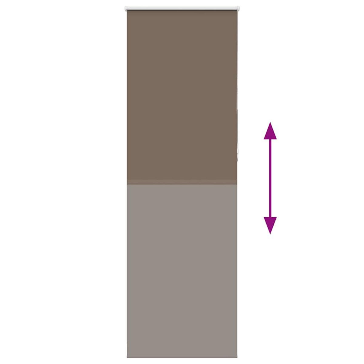 VIDAXL Store enrouleur occultant cafe 65x230cm largeur du tissu 60,7cm