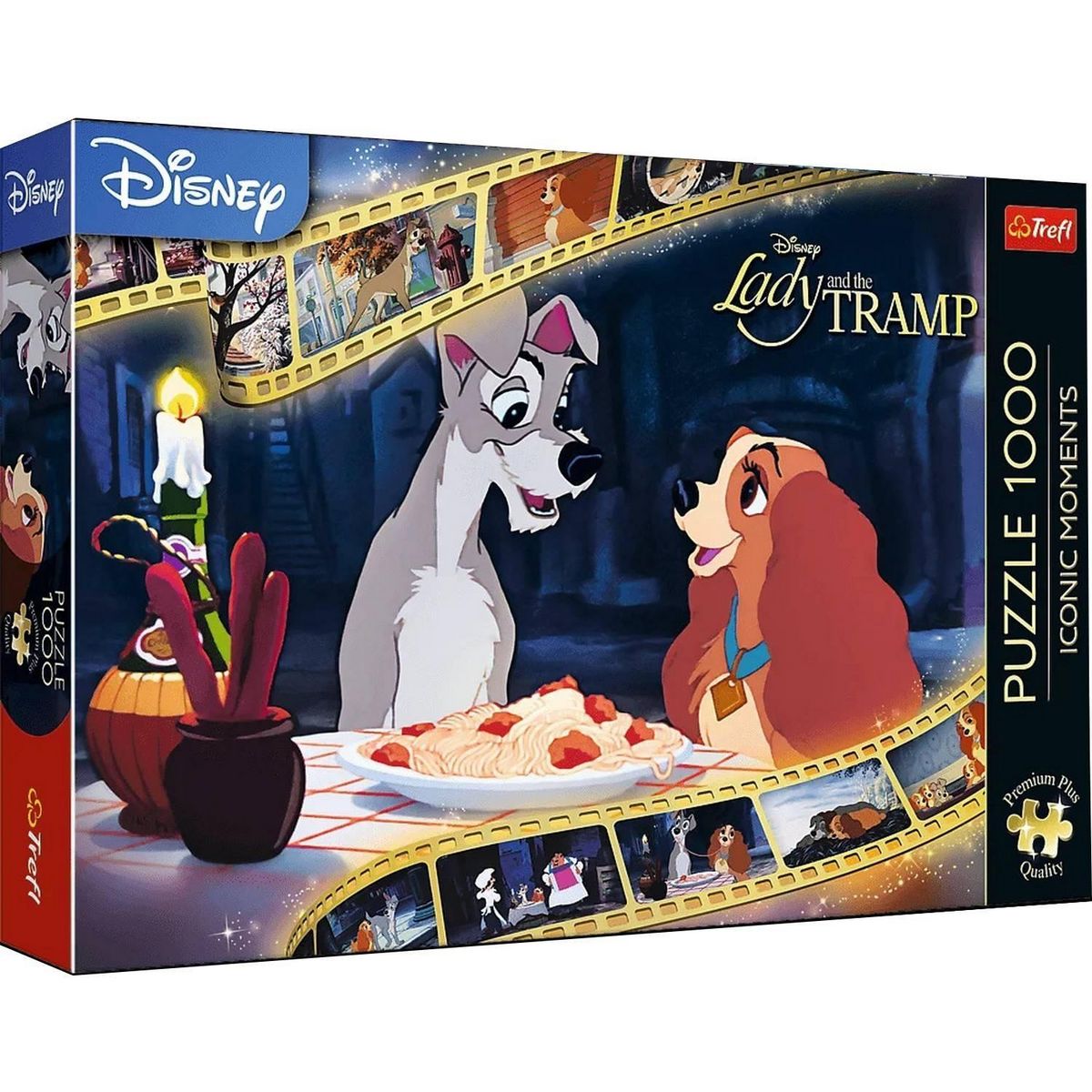 Trefl Puzzle 1000 pièces Premium Plus : Belle et le Clochard - Disney