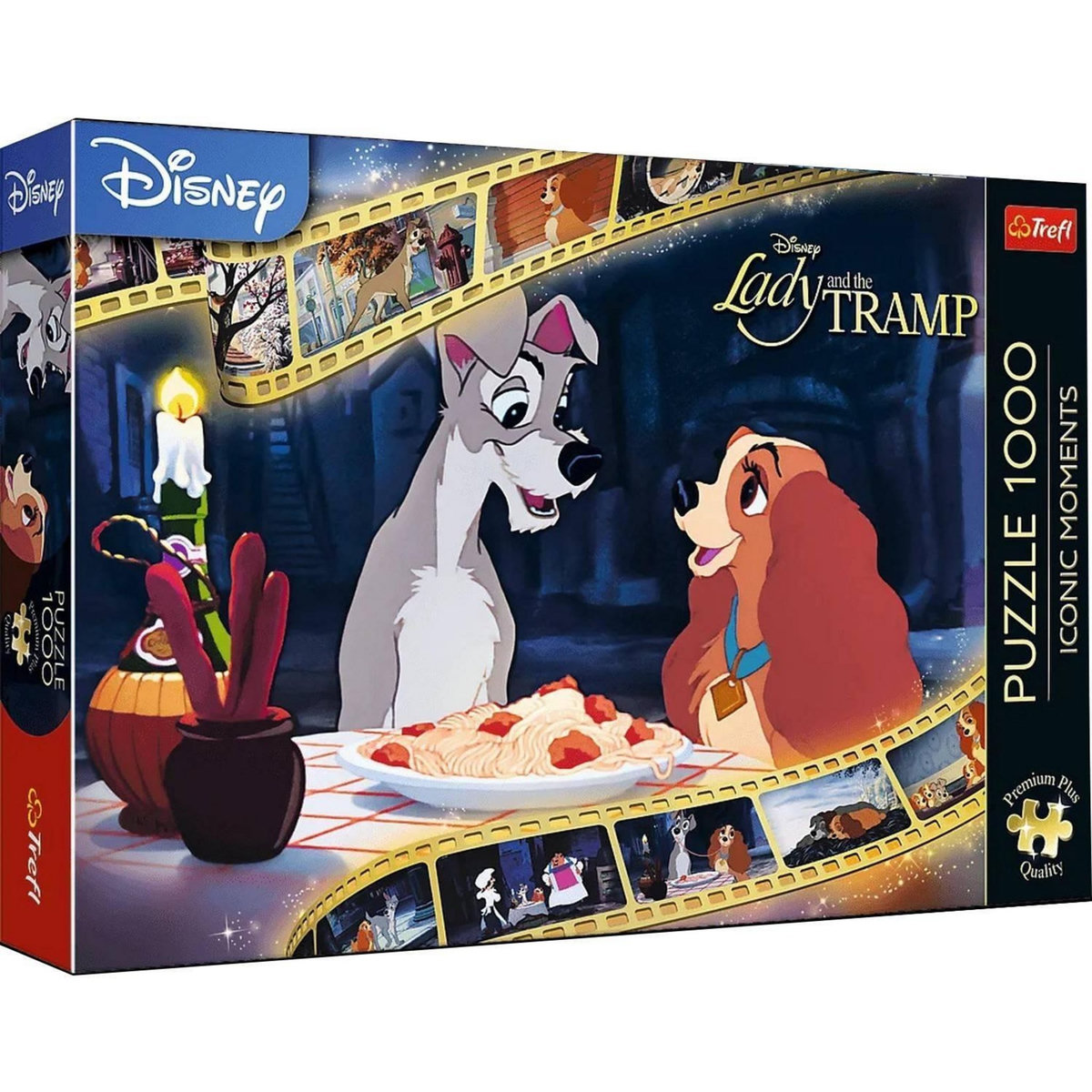 Trefl Puzzle 1000 pièces Premium Plus : Belle et le Clochard - Disney