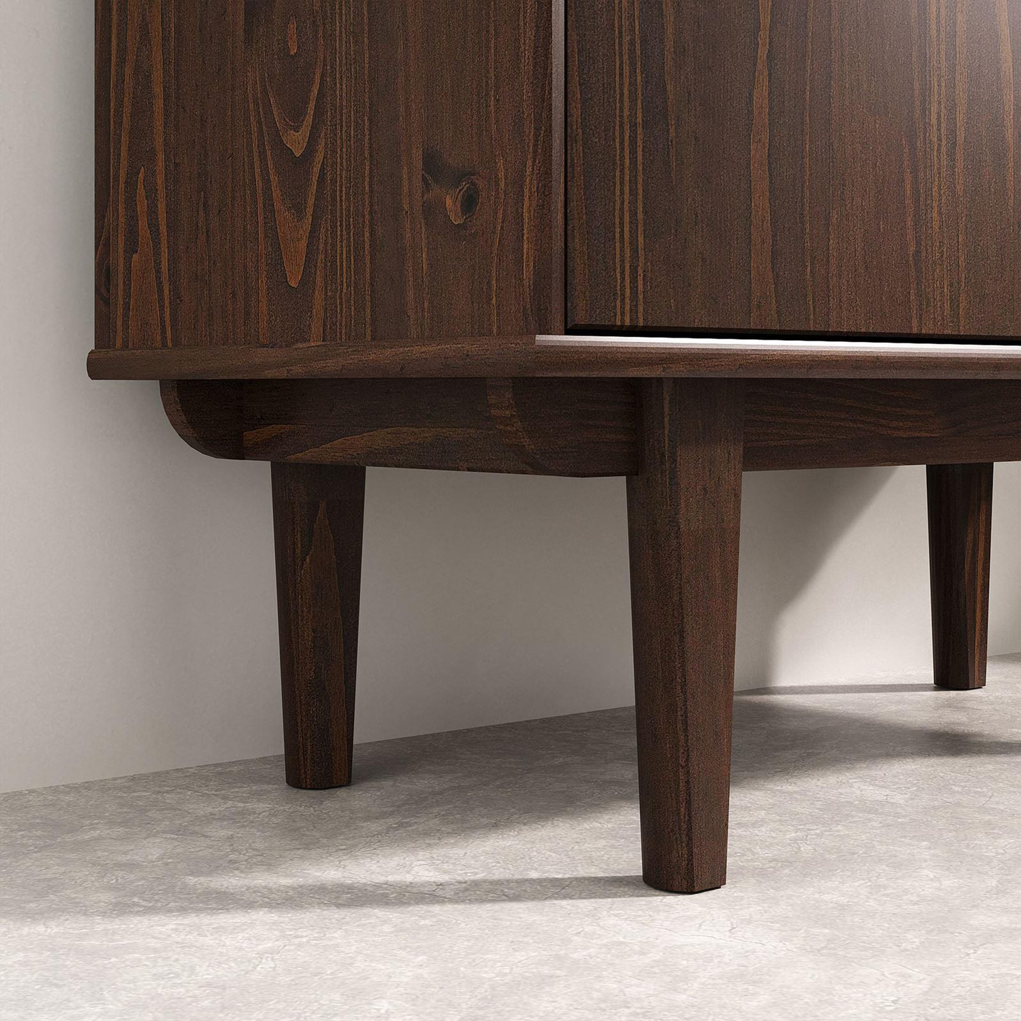 Voir la diapositive 5 : IDIMEX Buffet haut SIMONA H 188 cm en bois massif