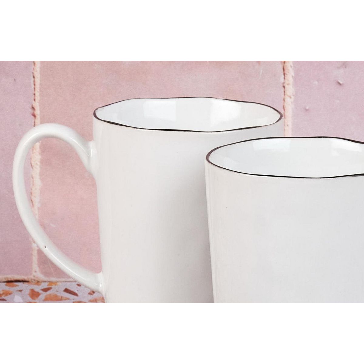 BJORN Mug PURE 40cl - 4 pièces - Blanc Neige