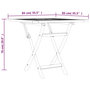 Voir la diapositive 6 : VIDAXL Table pliable de jardin 85x85x76 cm Bois de teck solide