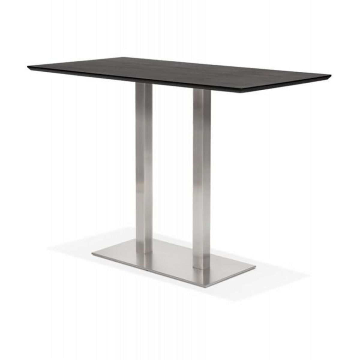 Paris Prix Table Haute Mange-Debout   Pansy  180cm Noir & Argent