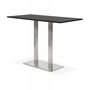 Voir la diapositive 4 : Paris Prix Table Haute Mange-Debout   Pansy  180cm Noir & Argent