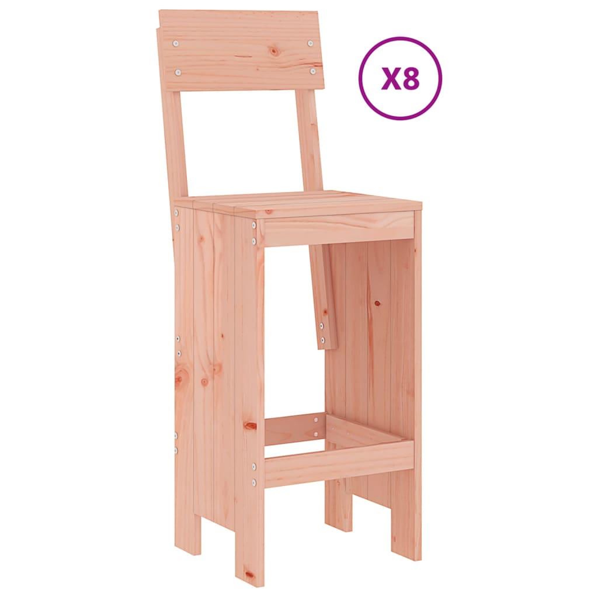 Voir la diapositive 3 : VIDAXL Ensemble de bar de jardin 9 pcs bois massif douglas