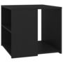 Voir la diapositive 2 : VIDAXL Table d'appoint noir 50x50x45 cm bois d'ingenierie
