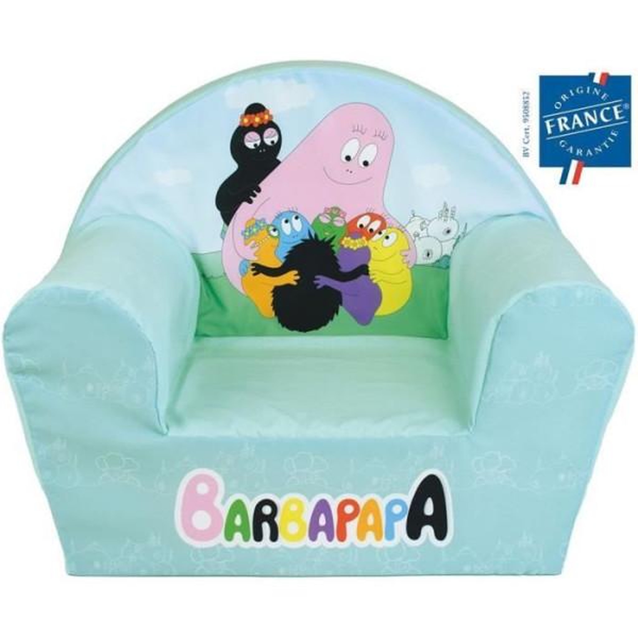 Voir la diapositive 2 : Fun House Fauteuil - Chaise - Bebe - Enfant  club enfant - BARBAPAPA - FUN HOUSE - Origine France - 52 x 33 x 42 cm