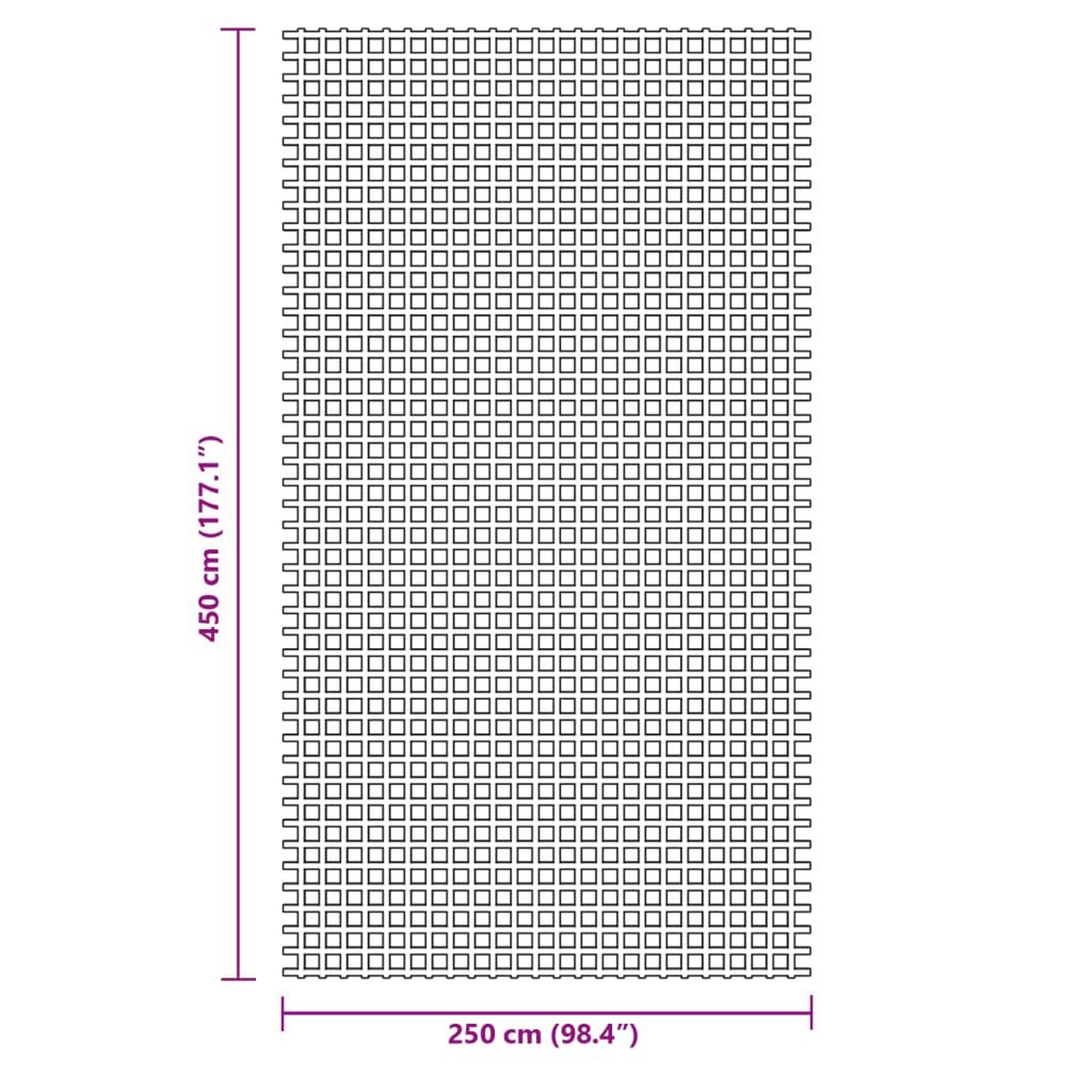 Voir la diapositive 6 : VIDAXL Tapis de tente bleu 4,5x2,5 m