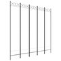 Voir la diapositive 2 : VIDAXL Cloison de separation 5 panneaux Blanc 200x200 cm Tissu