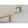 Voir la diapositive 6 : MARKET24 Canapé d'angle gauche convertible MIKA 3 places - Velours côtelé beige - Coffre de rangement - L218 x P98/145 x H84 cm