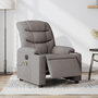 Voir la diapositive 1 : VIDAXL Fauteuil de massage inclinable electrique Taupe Tissu