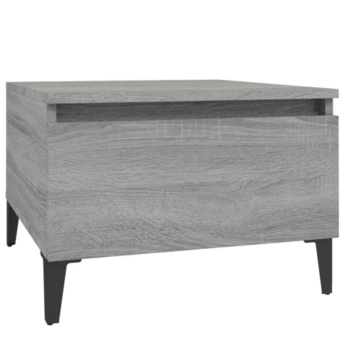 VIDAXL Table d'appoint Sonoma gris 50x46x35 cm Bois d'ingenierie