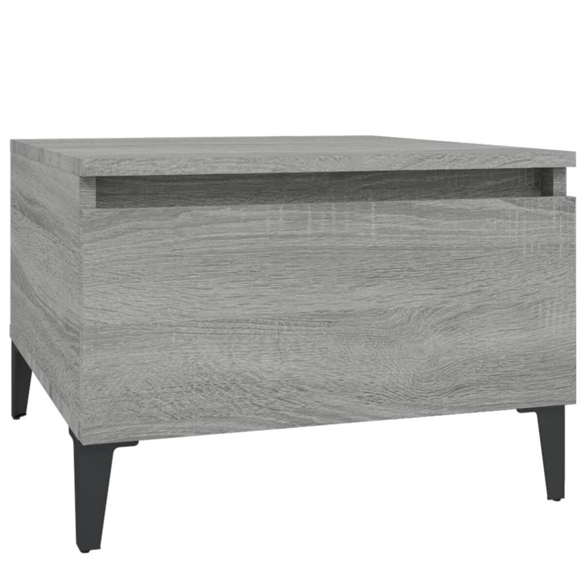 VIDAXL Table d'appoint Sonoma gris 50x46x35 cm Bois d'ingenierie