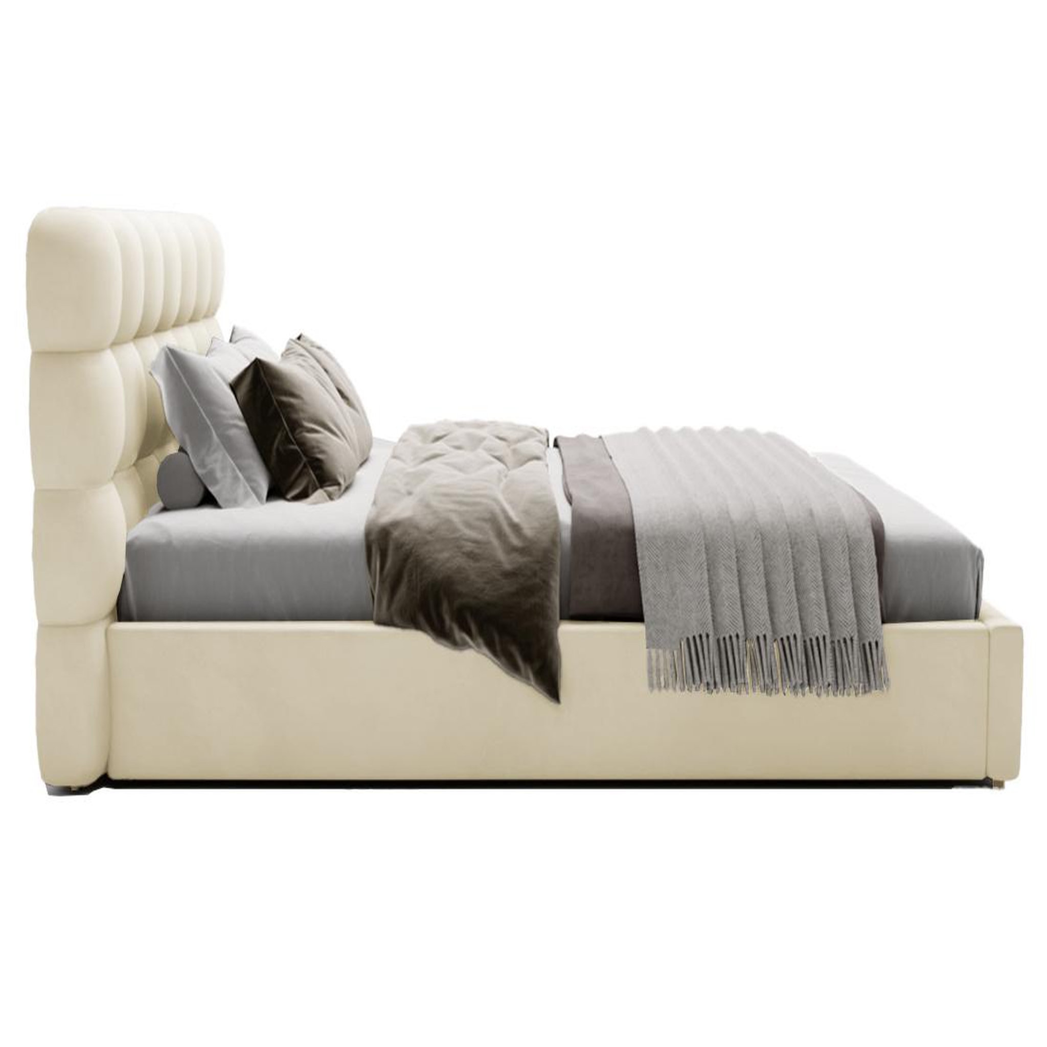 Voir la diapositive 4 : BEST MOBILIER Lotus - lit coffre king size - 180x200 cm - sommier inclus - en velours