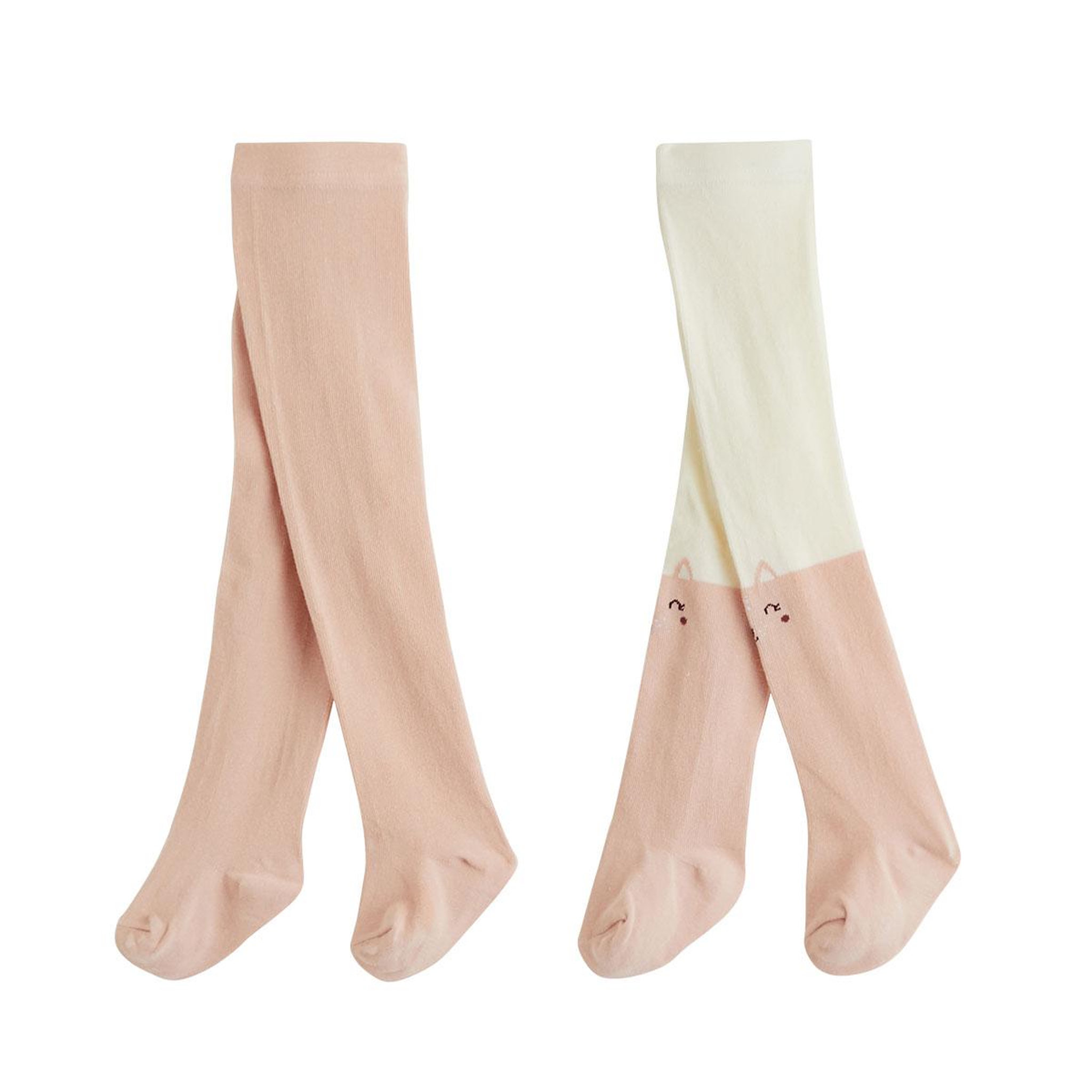 Voir la diapositive 1 : PETIT BEGUIN Lot de 2 paires de collants enfant Misti
