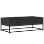 Voir la diapositive 2 : VIDAXL Table basse noir 100x50x35 cm bois d'ingenierie et metal