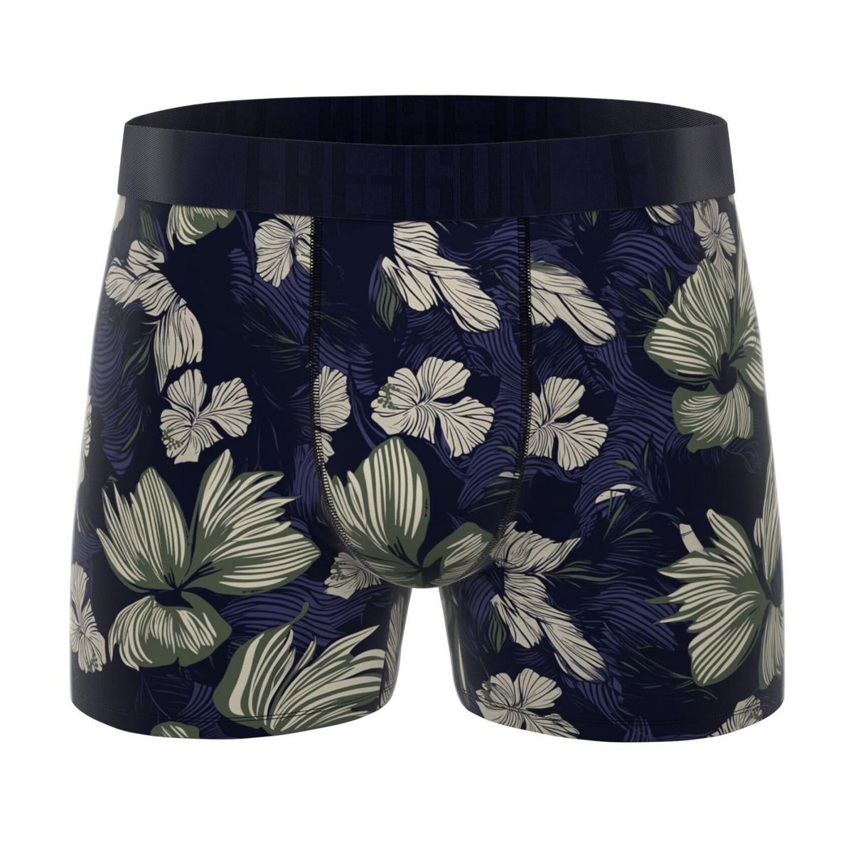 FREEGUN Lot de 3 boxers homme Flowers