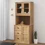 Voir la diapositive 1 : VIDAXL Dessus de commode VIGO 78x30x100 cm bois massif de pin