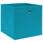 VIDAXL Boîtes de rangement 4 pcs Bleu azure 32x32x32 cm Tissu