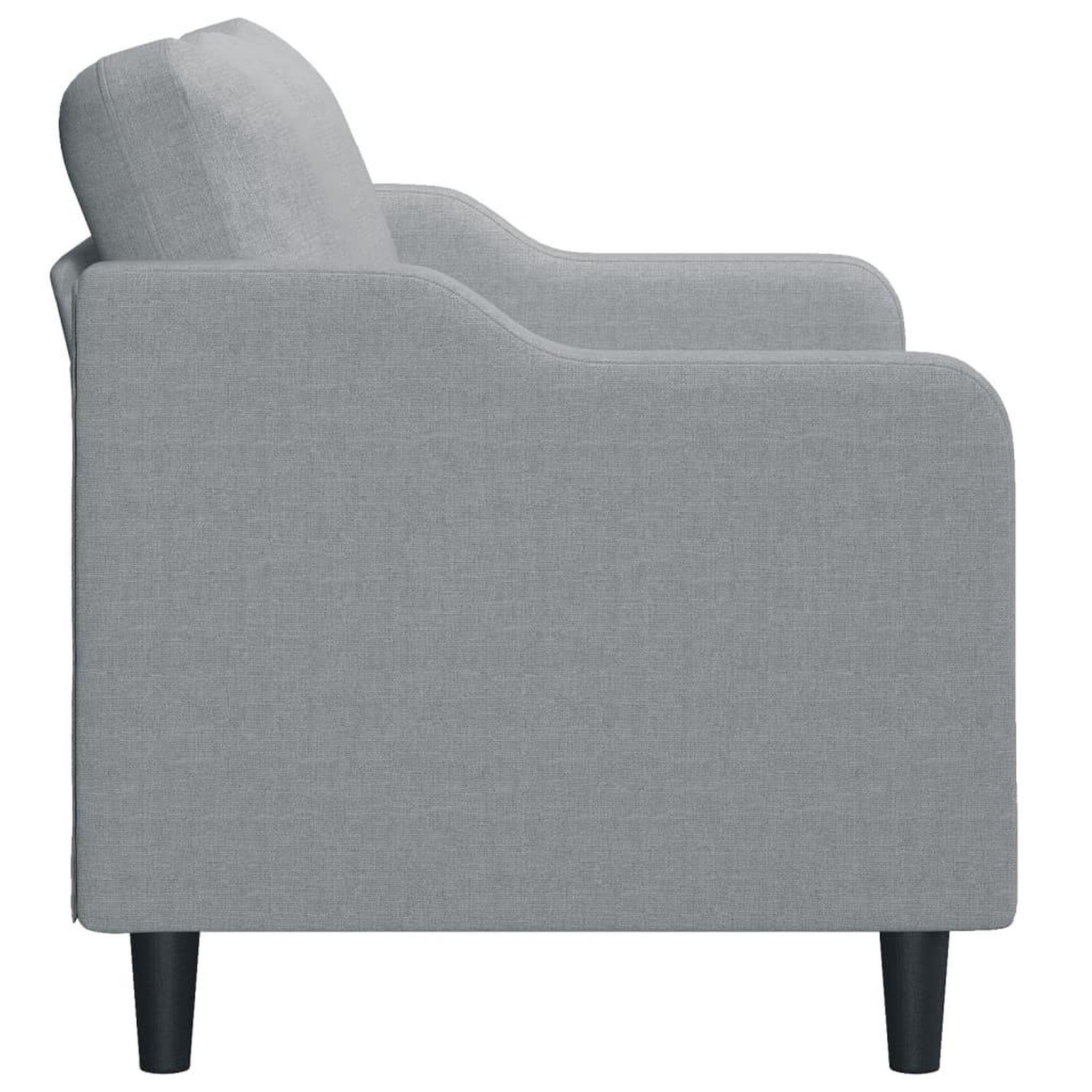 Voir la diapositive 4 : VIDAXL Canape a 2 places Gris clair 140 cm Tissu