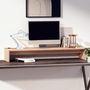 Voir la diapositive 3 : VIDAXL Support de moniteur 100x27x15 cm Bois de pin solide