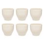 Voir la diapositive 1 : SECRET DE GOURMET Lot de 6 Tasses à Café en Céramique  Maé  11cl Blanc