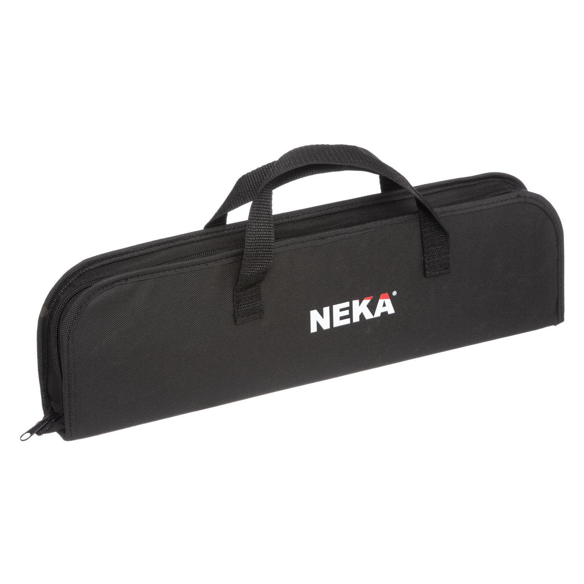 Voir la diapositive 2 : NEKA Kit 4 ustensiles de barbecue avec rangement - noir