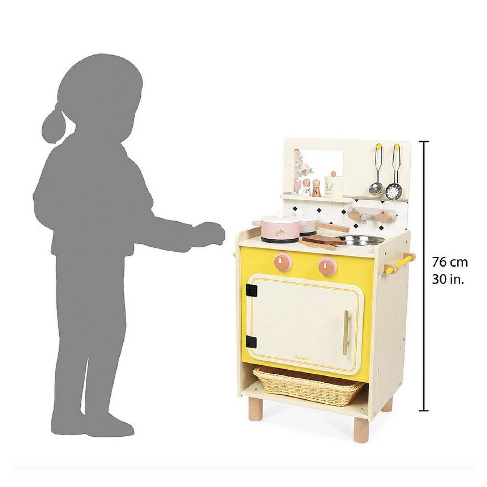 Voir la diapositive 2 : JANOD Cuisiniere sur pieds Mamie Soleil