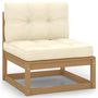 Voir la diapositive 5 : VIDAXL Salon de jardin 12 pcs avec coussins marron miel bois de pin
