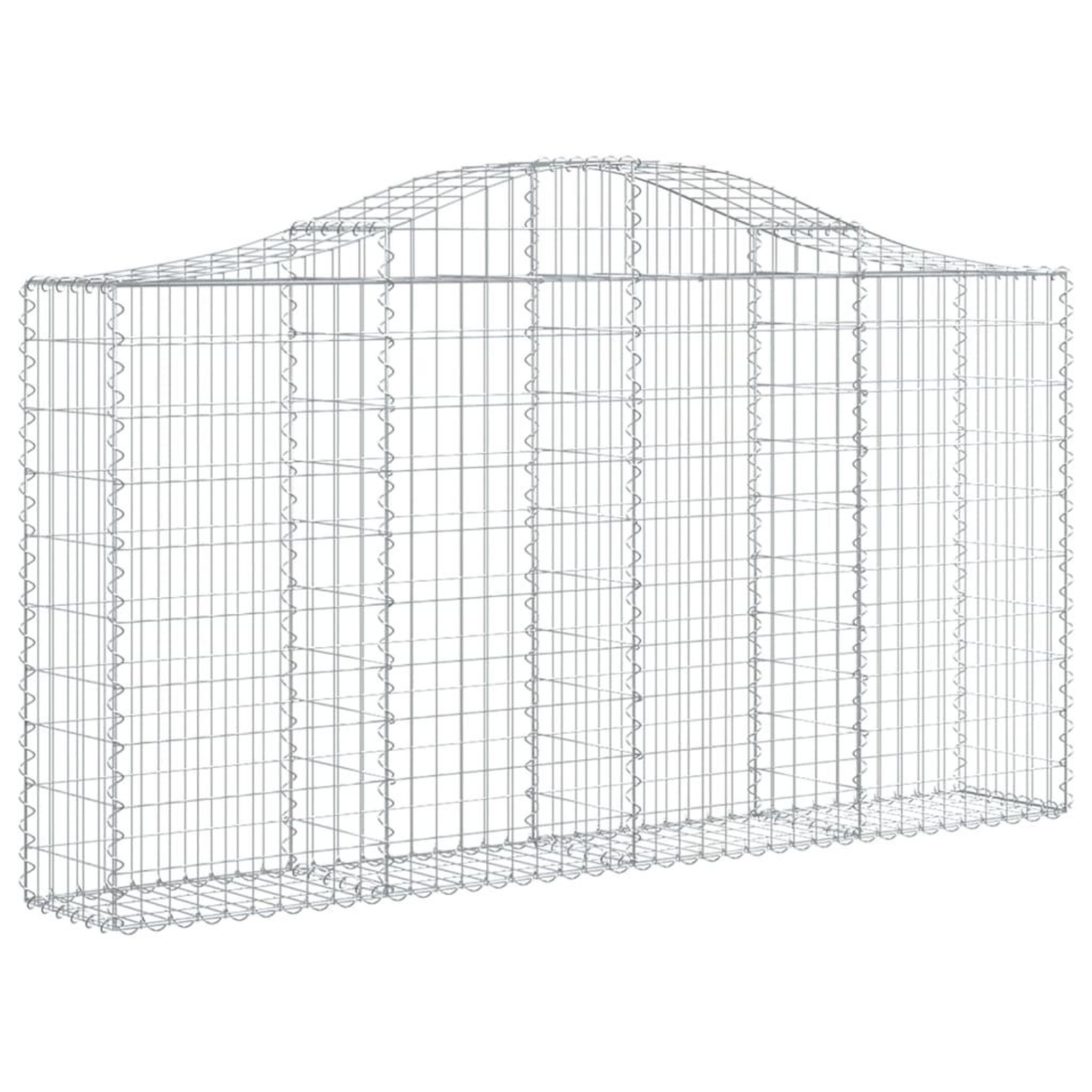 Voir la diapositive 2 : VIDAXL Panier de gabions arque 200x30x100/120 cm Fer galvanise