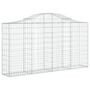 Voir la diapositive 2 : VIDAXL Panier de gabions arque 200x30x100/120 cm Fer galvanise