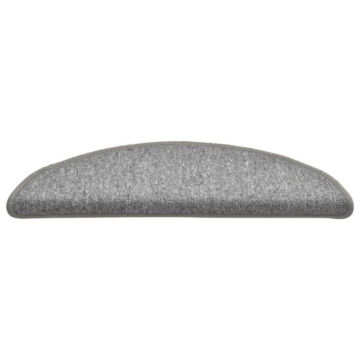 VIDAXL Tapis de marches d'escalier 15 pcs Gris clair 56x17x3 cm