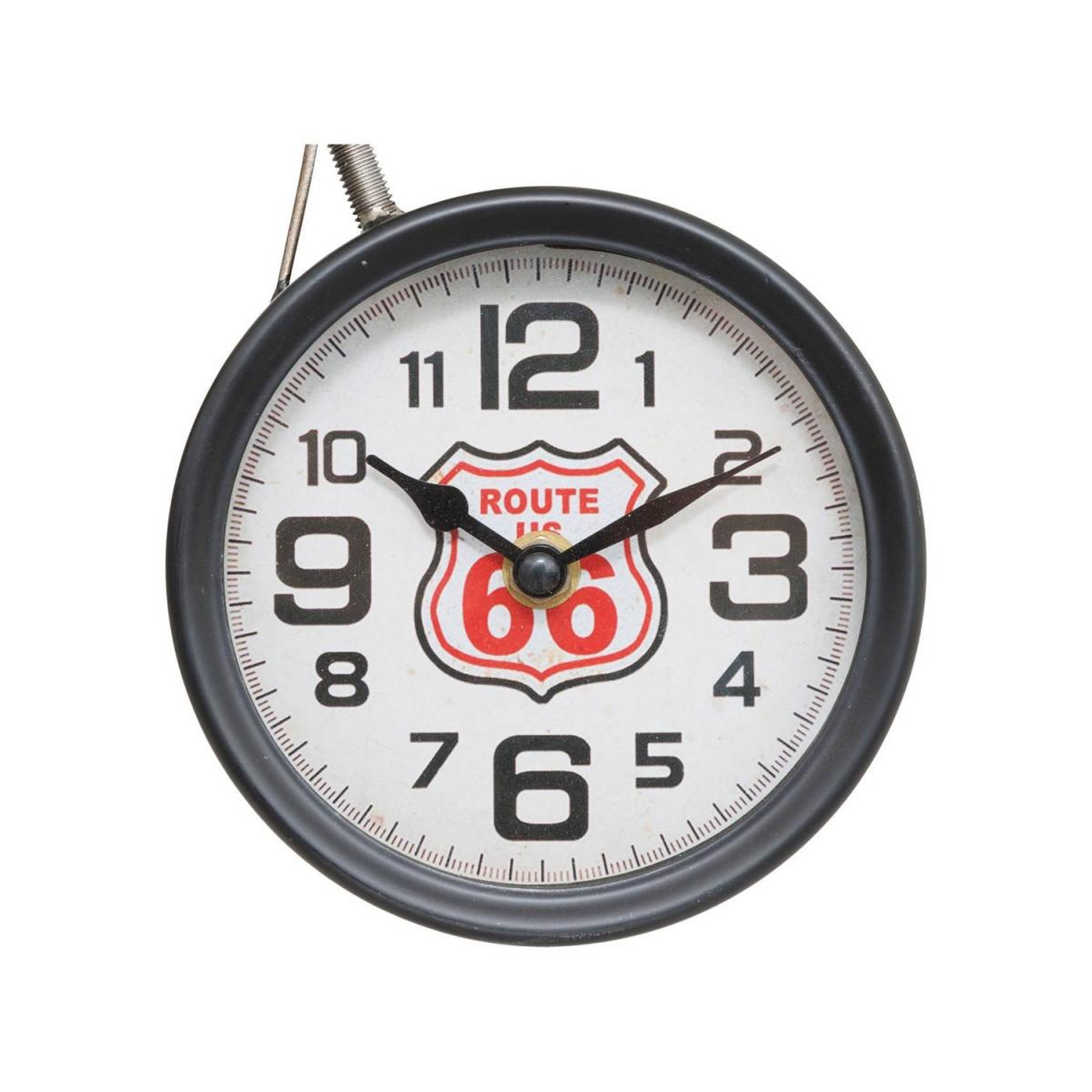 Voir la diapositive 2 : ATMOSPHERA Objet déco moto avec horloge  neils  43cm vert