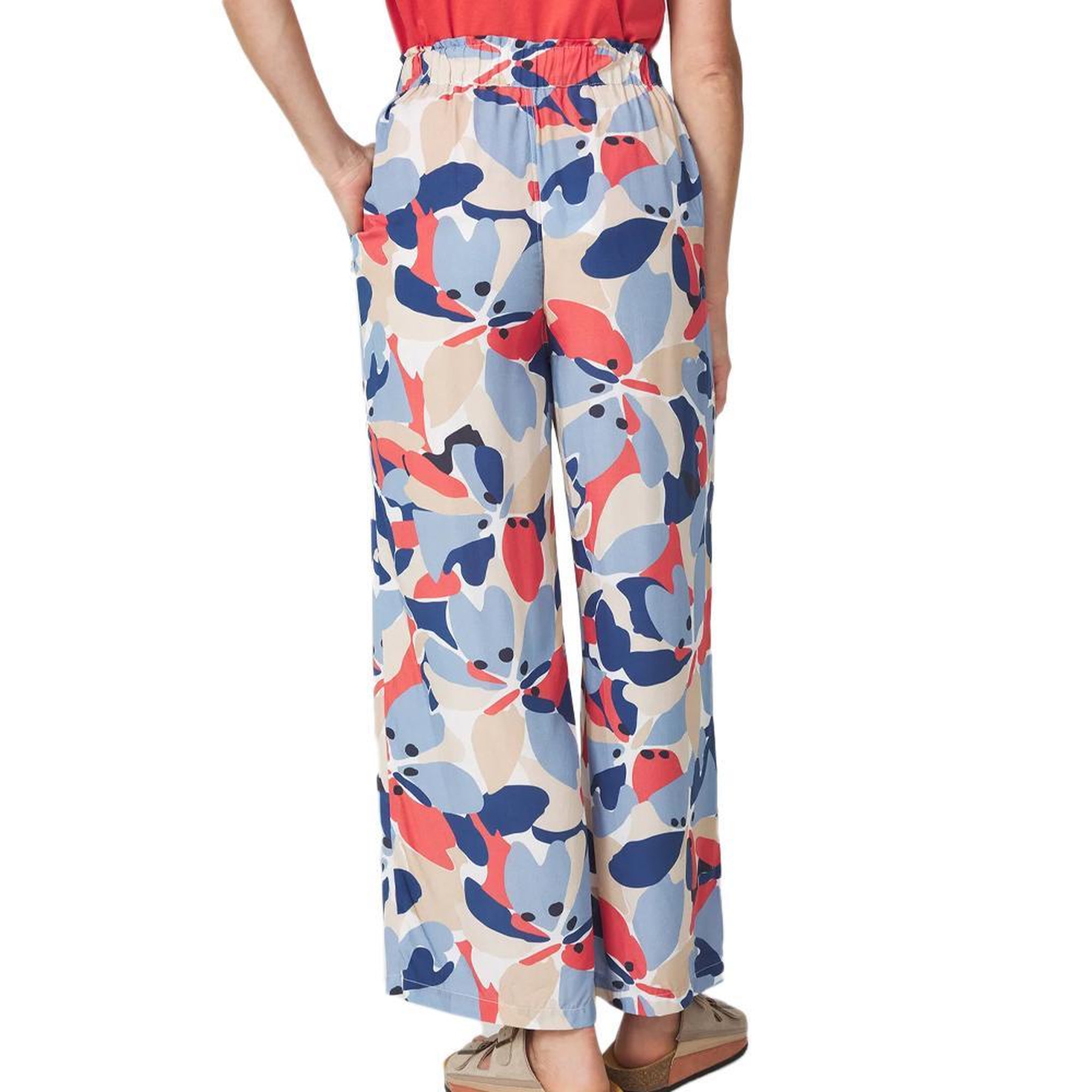 Voir la diapositive 2 : TBS Pantalon Bleu/Rouge Femme TBS AGLEAPAN