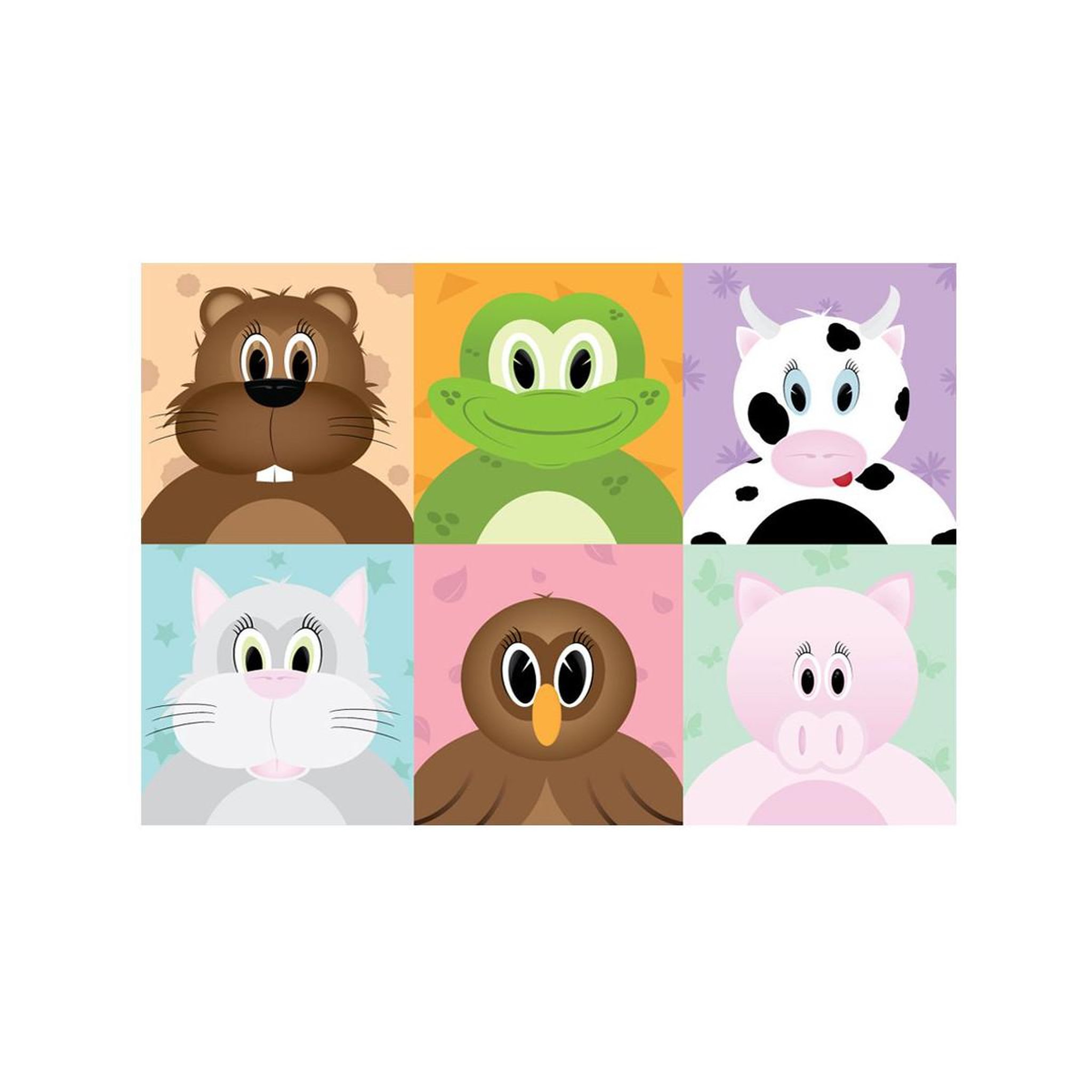 Voir la diapositive 2 : Paris Prix Papier Peint  Cheerful Animals