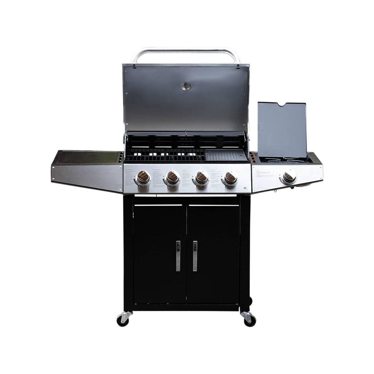 Habitat et Jardin Barbecue gaz  Party 5  - 5 Brûleurs dont 1 latéral - 15.2 kW