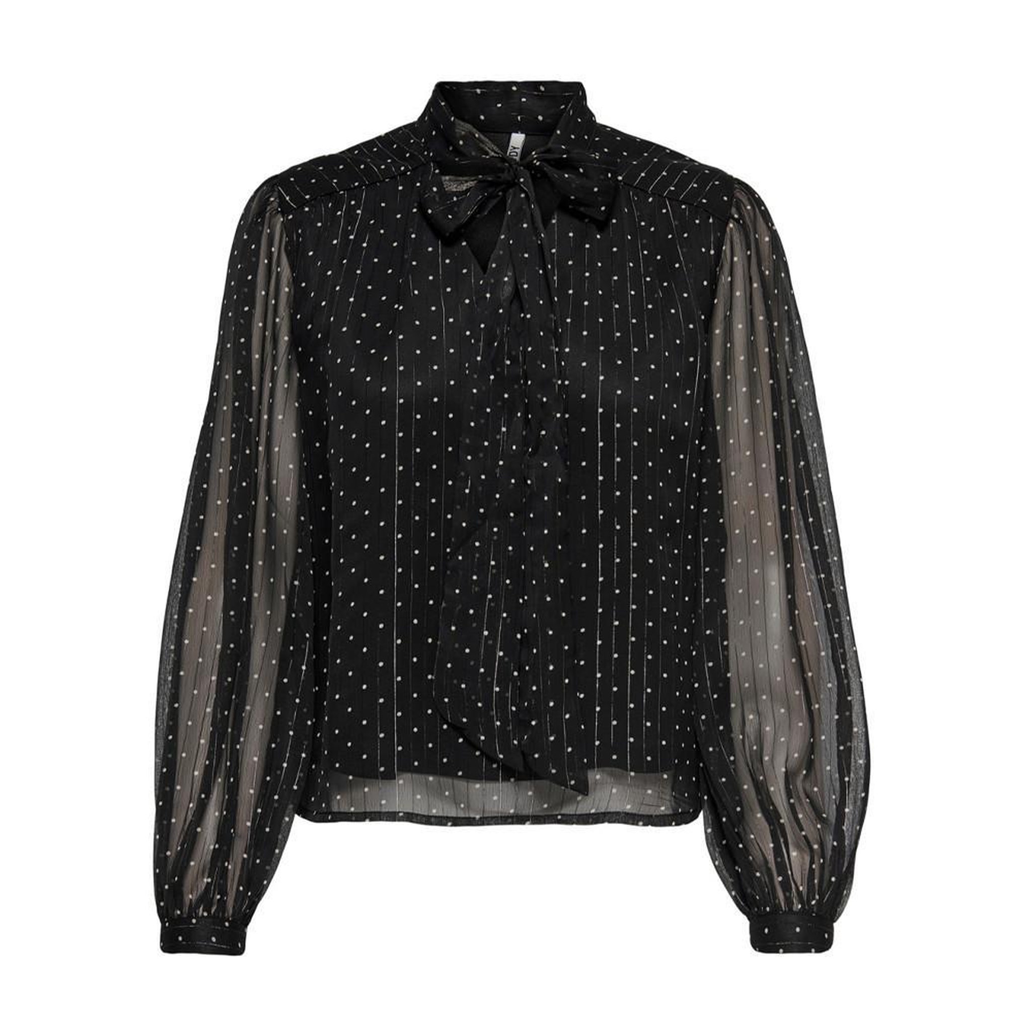 JACQUELINE DE YONG Blouse Noir à PoisFemme JDY Bow. Coloris disponibles : Noir