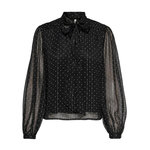 JACQUELINE DE YONG Blouse Noir à PoisFemme JDY Bow. Coloris disponibles : Noir
