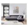 Voir la diapositive 2 : Habitat et Jardin Canapé d'angle convertible  Sophia luxe  - 265 x 190.5 x 80/91 cm - Noir / Gris - 5 places - Angle droit
