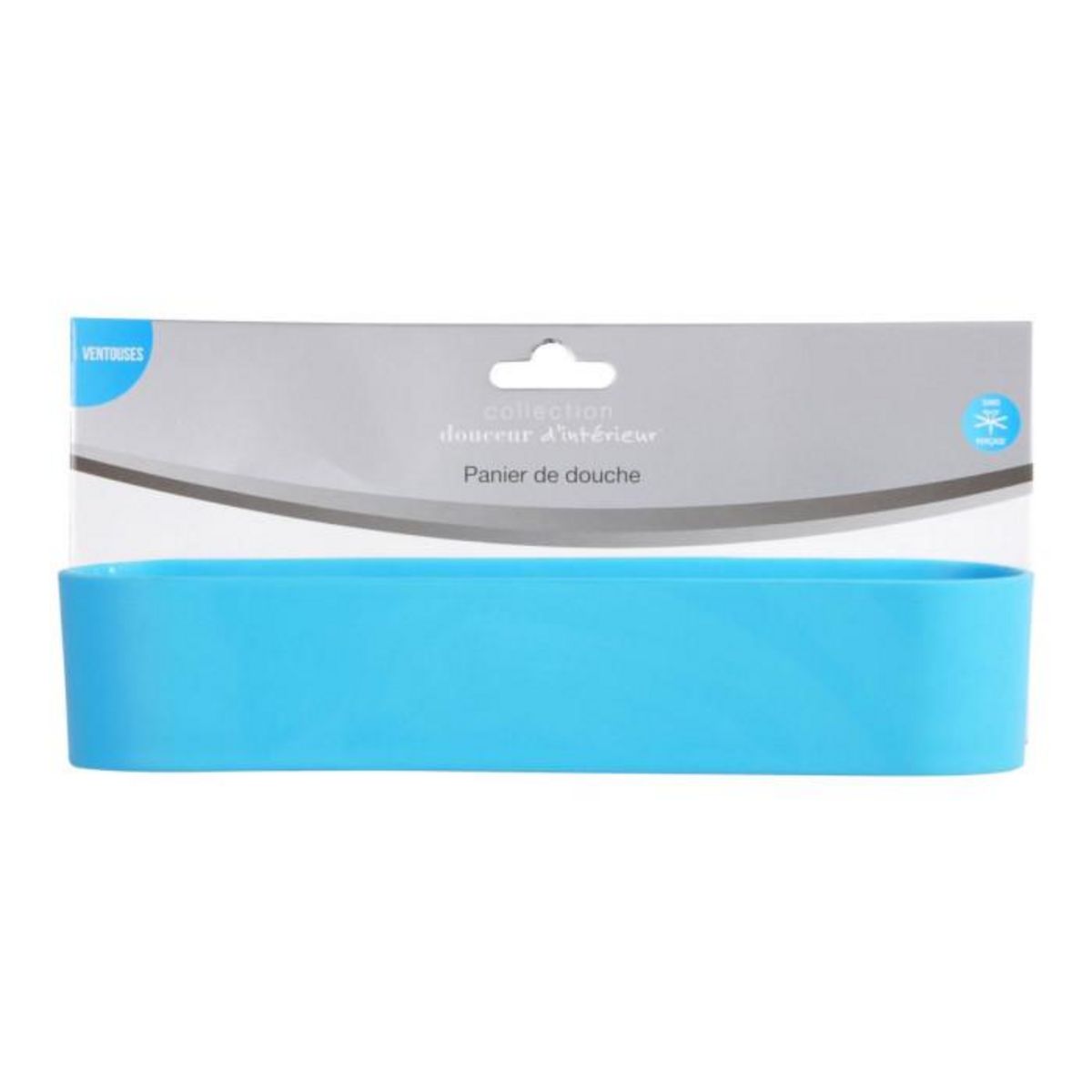 Paris Prix Étagère Douche Ventouse  Vitamine II  23cm Bleu